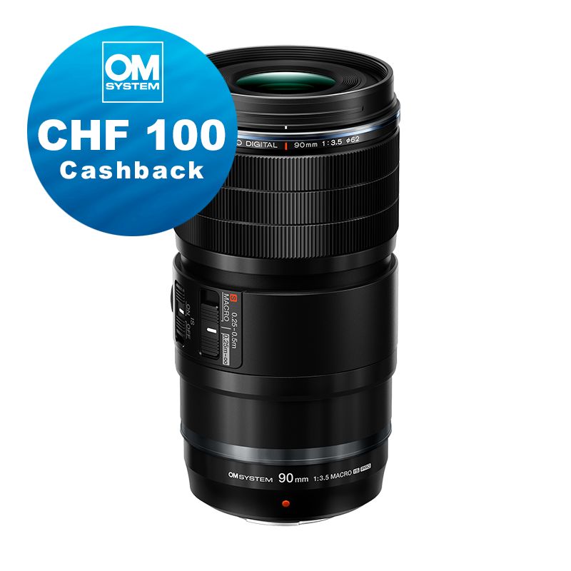 OM System M.Zuiko 90mm 3.5 Macro IS Pro - CHF 100 Cashback