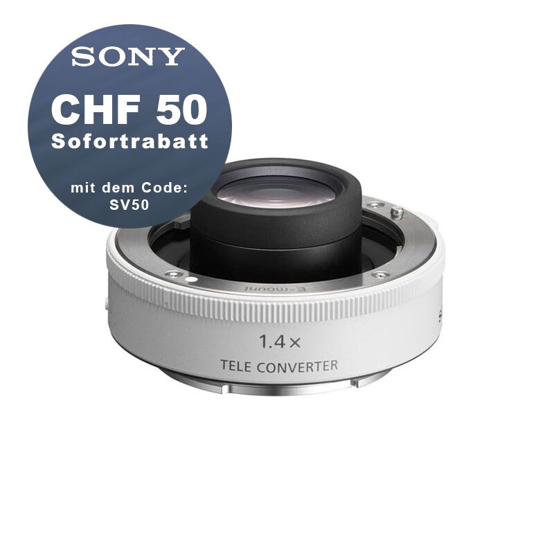 Sony SEL-14TC 1.4x Telekonverter - CHF 50 Rabatt mit Code SV50 Sony SEL-14TC 1.4x Telekonverter - CHF 50 Rabatt mit Code SV50