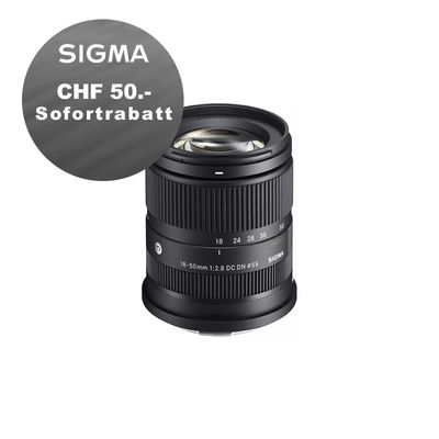 Sigma DC 18-50mm 2.8 DN C zu Canon RF - inkl. CHF 50 Sofortrabatt