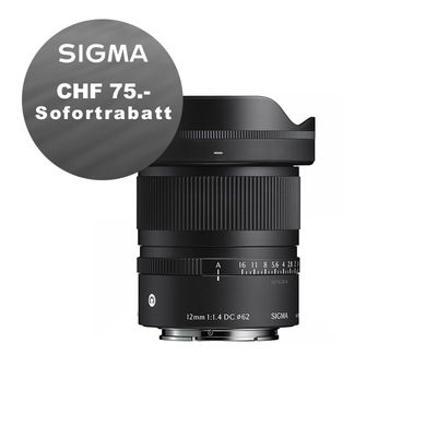 Sigma DC 12mm 1.4 DN C zu Canon RF - inkl. CHF 75 Sofortrabatt