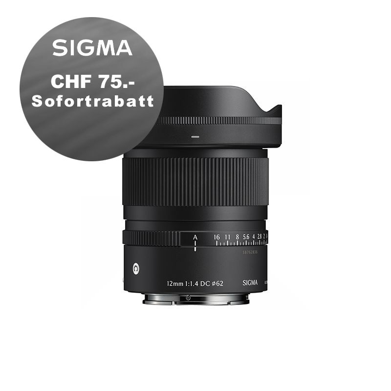 Sigma DC 12mm 1.4 DN C zu Sony E - inkl. CHF 75 Sofortrabatt