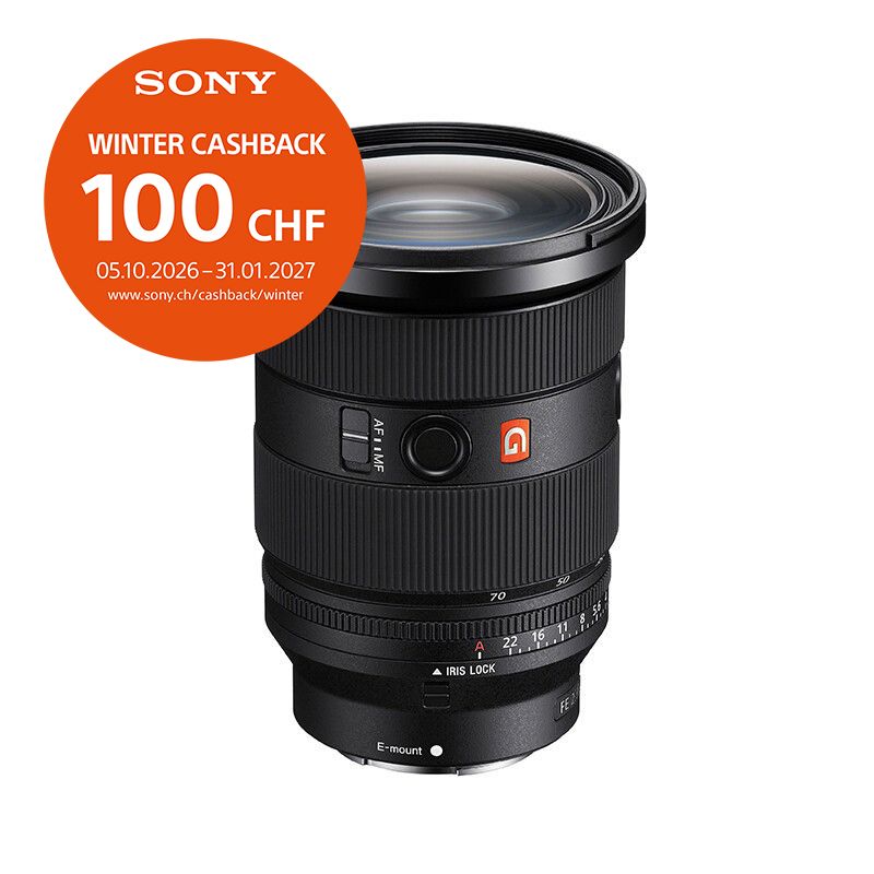 Sony FE 24-70mm 2.8 GM II - ''4 Jahre Garantie'' - CHF 100 Cashback Sony FE 24-70mm 2.8 GM II - ''4 Jahre Garantie'' - CHF 100 Cashback