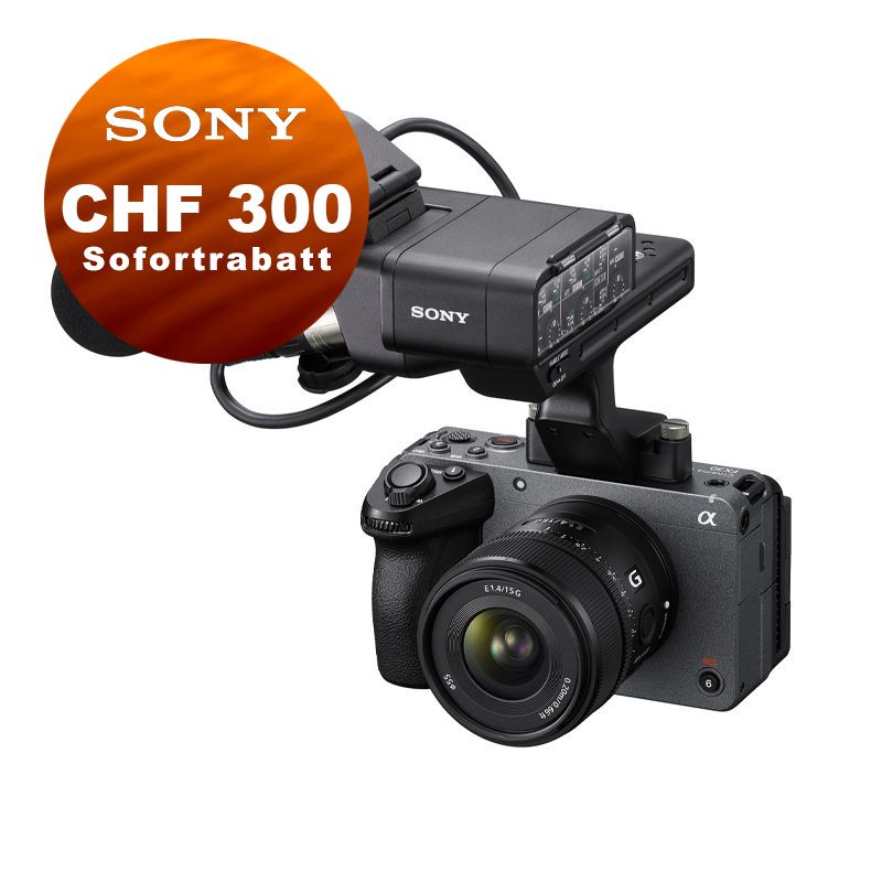 Sony FX30 Cinema Line + XLR Griffeinheit - ''4 Jahre Garantie'' - inkl. CHF 300 Sofortrabatt Sony FX30 Cinema Line + XLR Griffeinheit - ''4 Jahre Garantie'' - inkl. CHF 300 Sofortrabatt