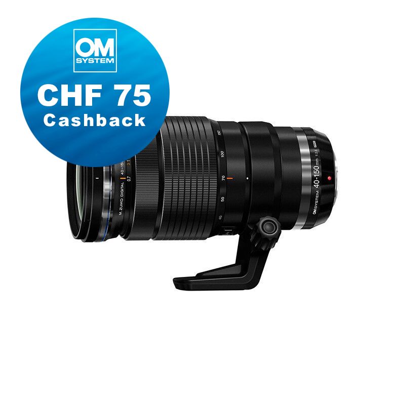 OM System M.Zuiko 40-150mm 2.8 Pro - CHF 75 Cashback