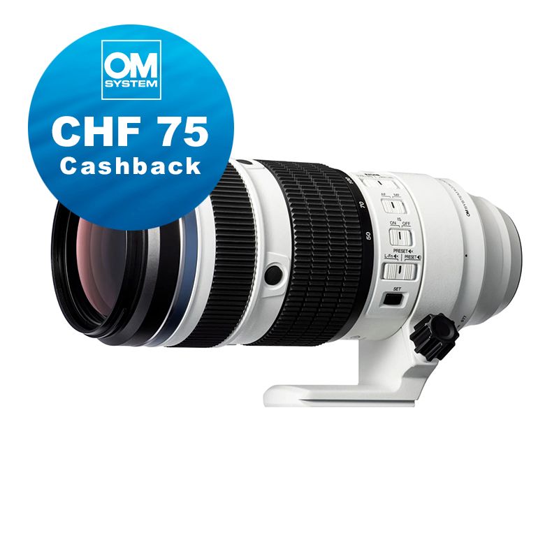 OM System M.Zuiko 50-200mm 2.8 IS Pro - CHF 75 Cashback
