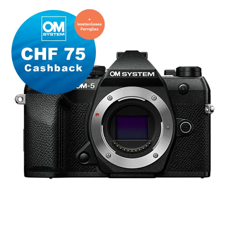 OM System OM-5 II Gehäuse (black) - CHF 75 Cashback + gratis Fernglas