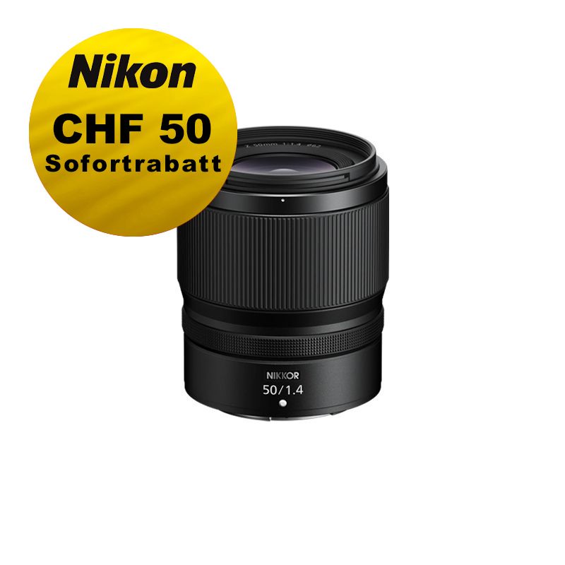 Nikon Z 50mm 1.4 - ''Swiss Garantie'' - inkl. CHF 50 Sofortrabatt