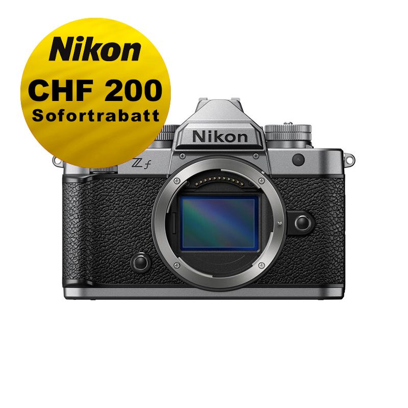Nikon Z f Gehäuse (silber) - ''Swiss Garantie'' - inkl. CHF 200 Sofortrabatt Nikon Z f Gehäuse (silber) - ''Swiss Garantie'' - inkl. CHF 200 Sofortrabatt
