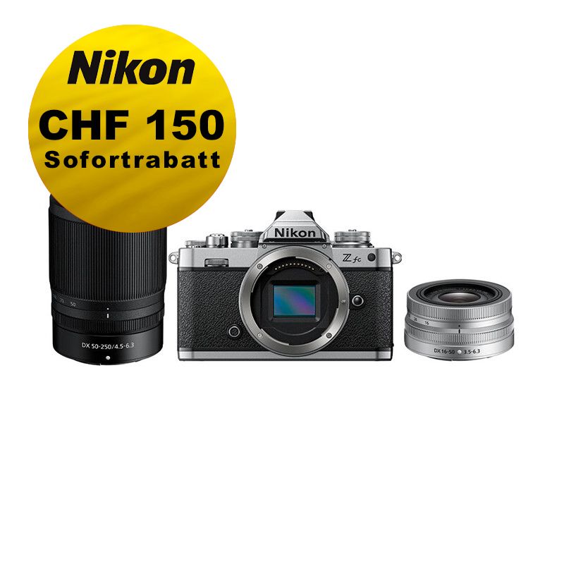 Nikon Z fc Kit mit 16-50mm + 50-250mm VR - ''Swiss Garantie'' - inkl. CHF 150 Sofortrabatt