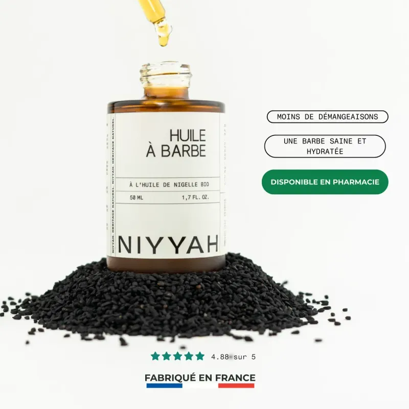 Huile à barbe aux 5 huiles bio 50mL Huile à barbe aux 5 huiles bio 50mL