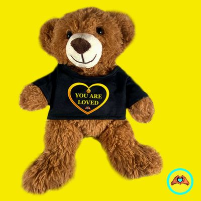Yellow Heart Teddy Bear