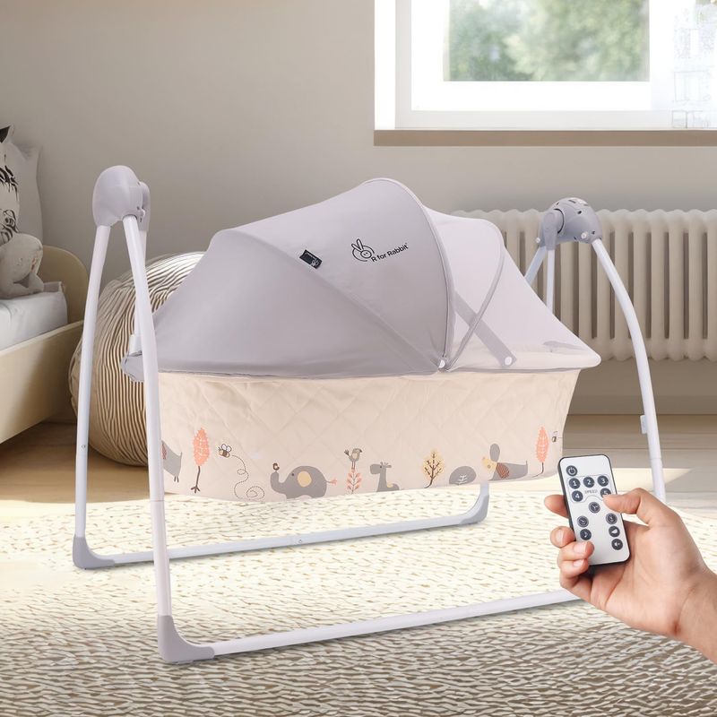 R for Rabbit Lullabies Baby Cradle Automatic Swing on rent, Mumbai