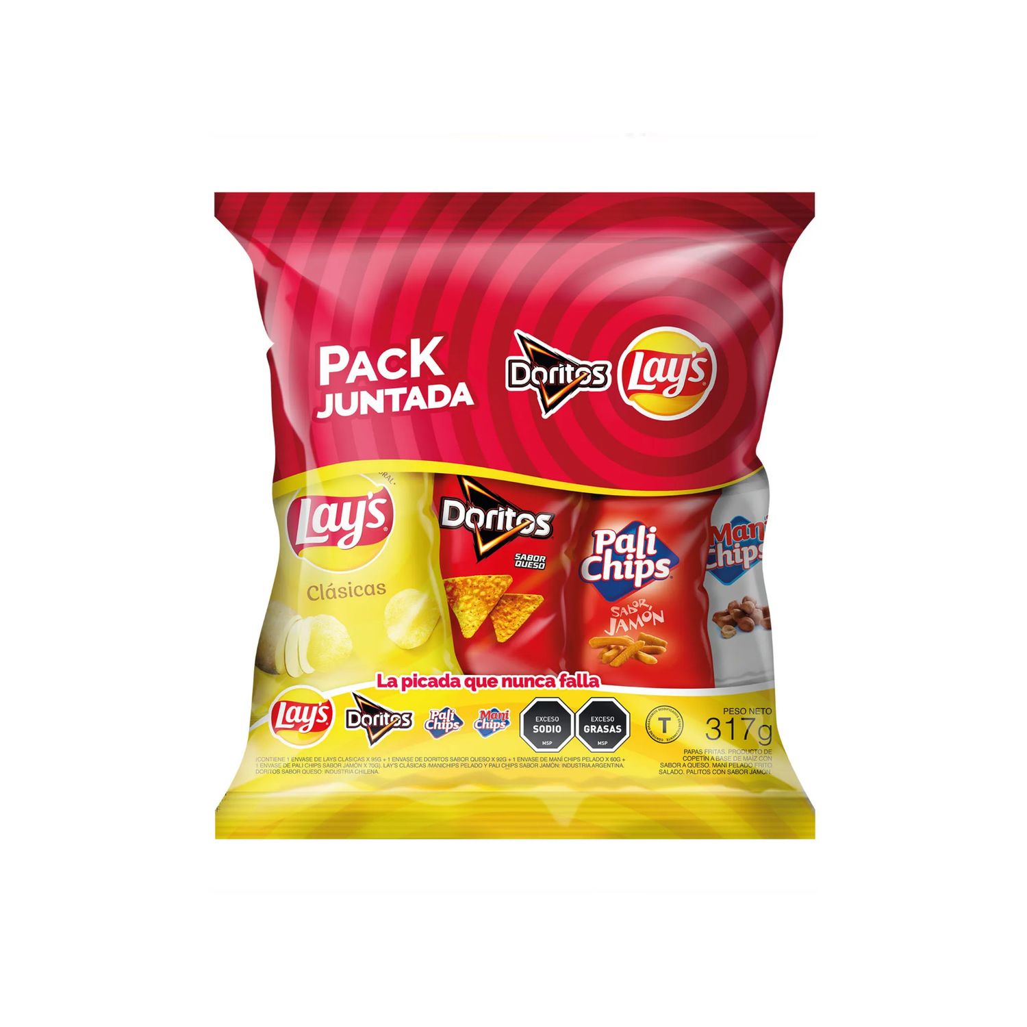 Pack Picada Juntada Lay's 315 Grs