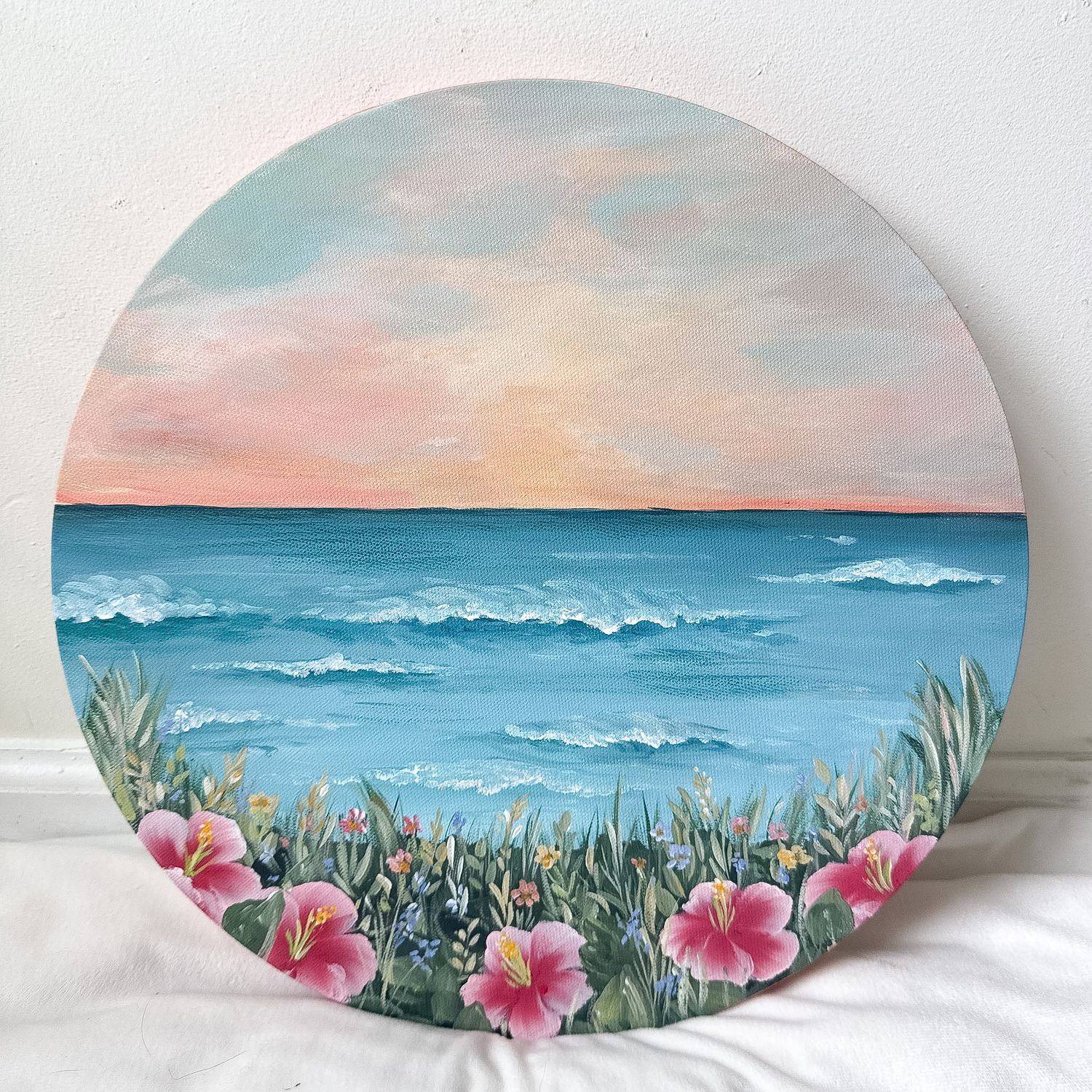 1 Hibiscus Sea - 14" Canvas 1 Hibiscus Sea - 14" Canvas
