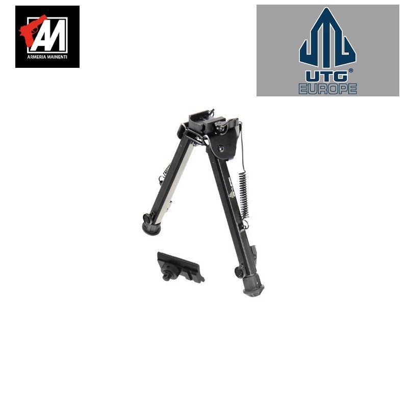 UTG Bipod con base Picatinny per perni per maglietta 7,7 UTG Bipod con base Picatinny per perni per maglietta 7,7" A 13.10"