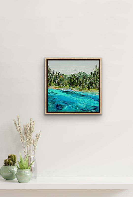 FIVE-COLOR POND JIUZHAIGOU - The original painting