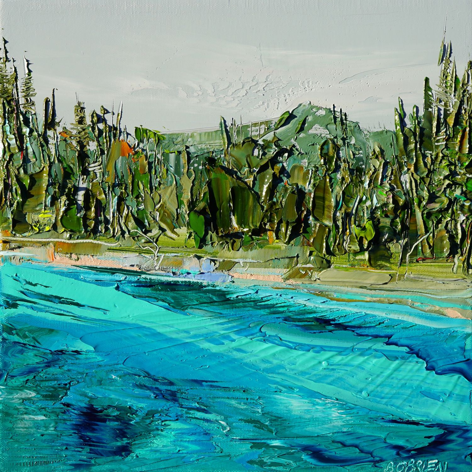 FIVE-COLOR POND JIUZHAIGOU - The original painting