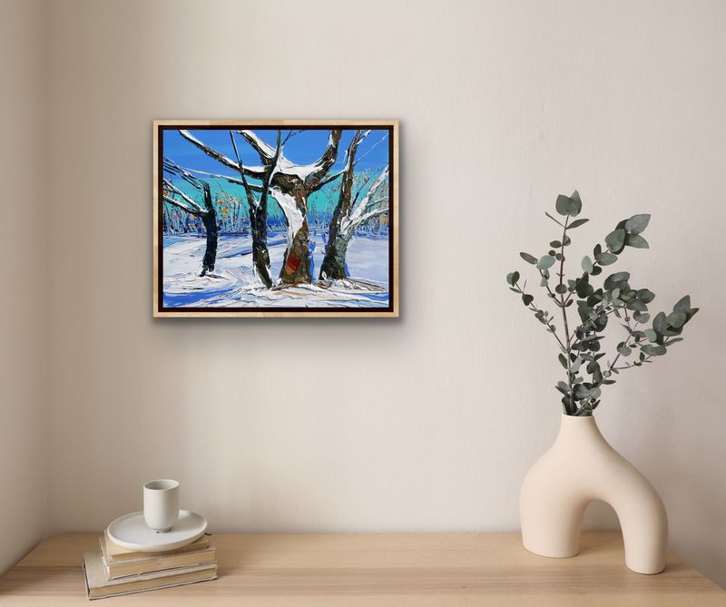 SNOW GUMS CHARLOTTES PASS - The original painting