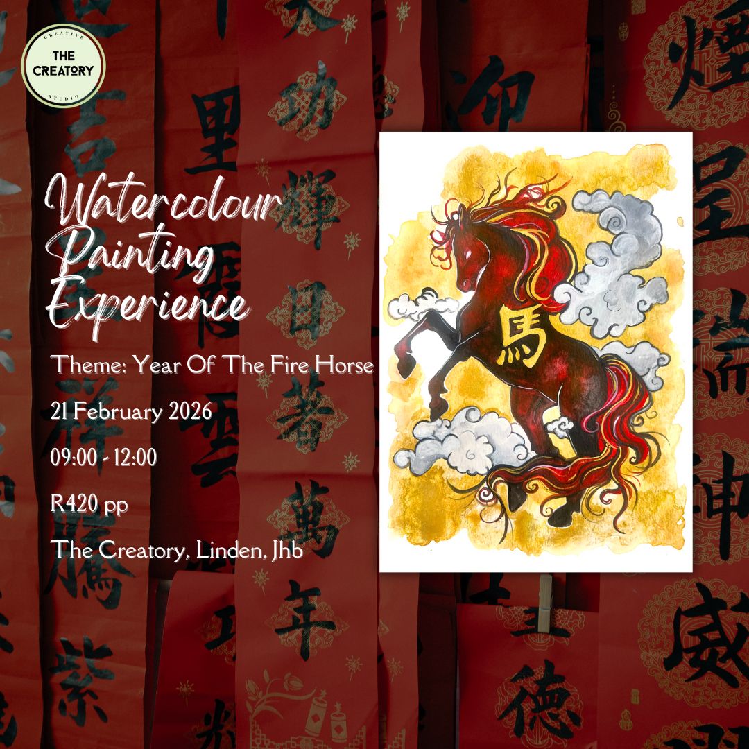 Watercolour Painting Experience: Year Of The Fire Horse - 21 February 2026