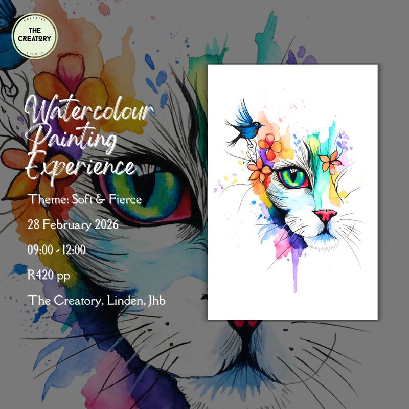 Watercolour Painting Experience: Soft &amp; Fierce - 28 February 2026