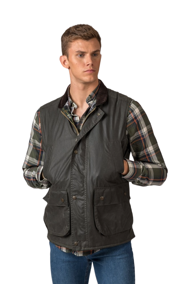 Chaleco encerado York Gilet verde