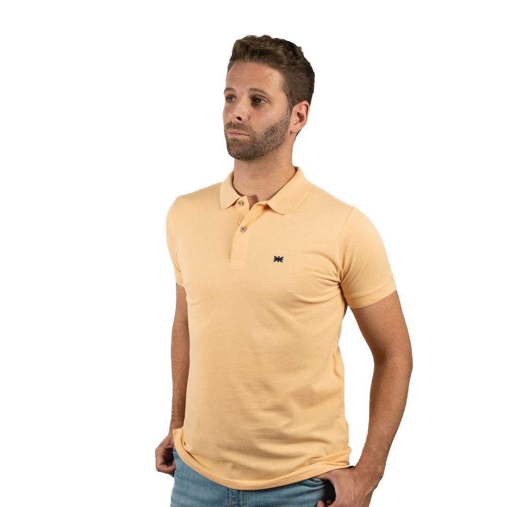 Polo color salmón de piqué 100% algodón