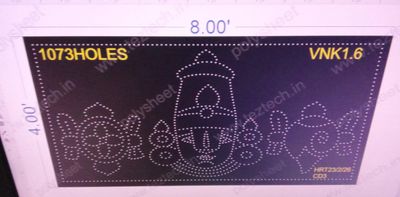 VNK1.6  VENKATESWARA 4X8  FEET 1073  HOLES