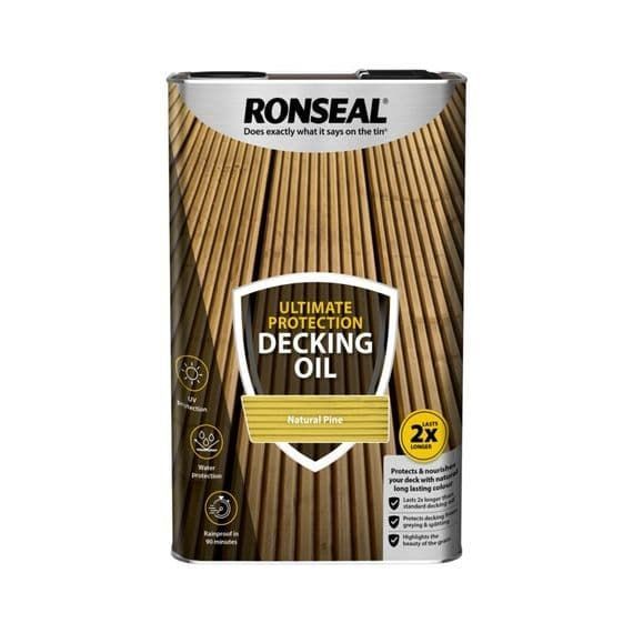 5ltr Ronseal Ultimate Decking Oil Natural Pine