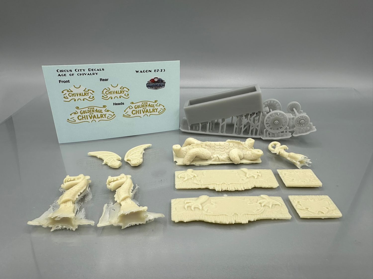 Golden Age of Chivalry Circus Wagon Kit HO 1:87 Scale