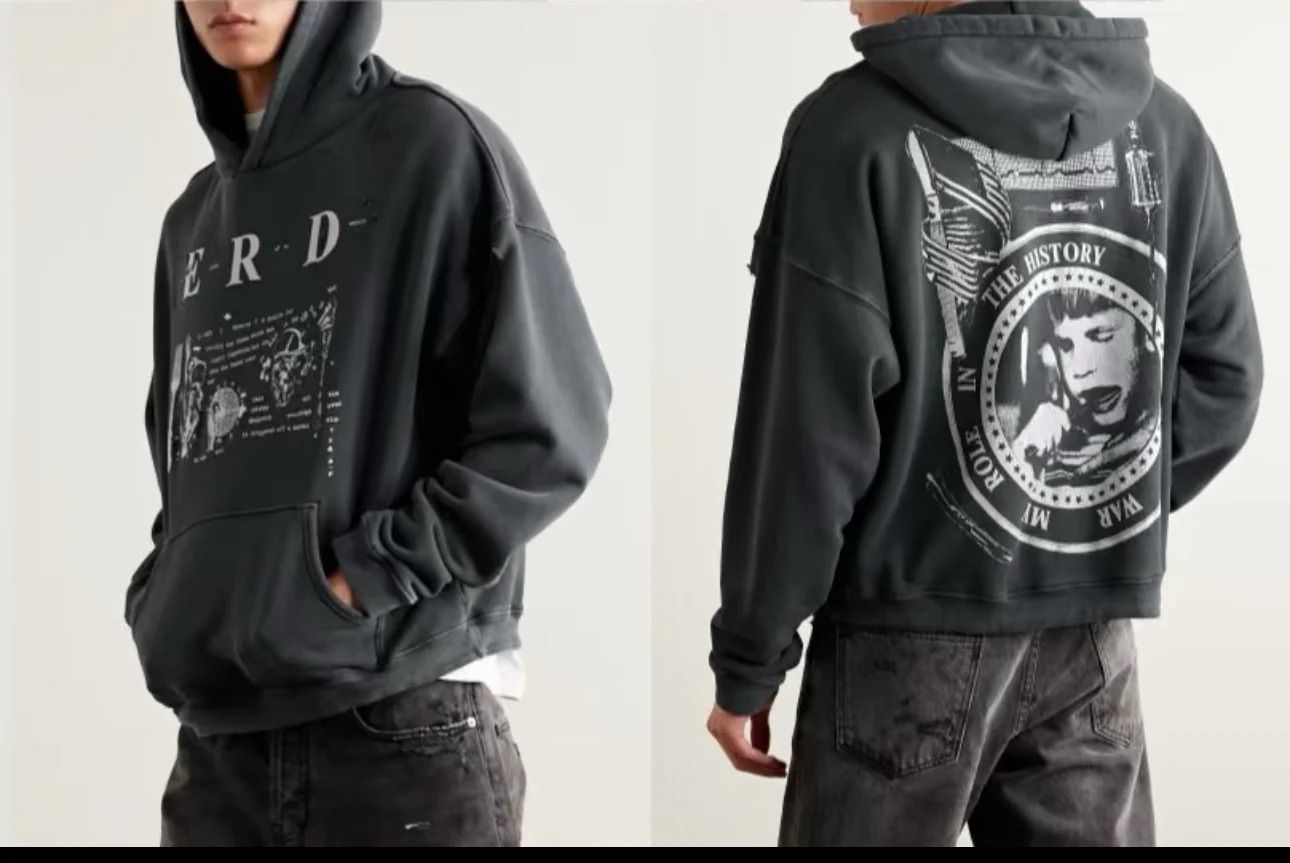 Kids Rich Dep graphic-print hoodie