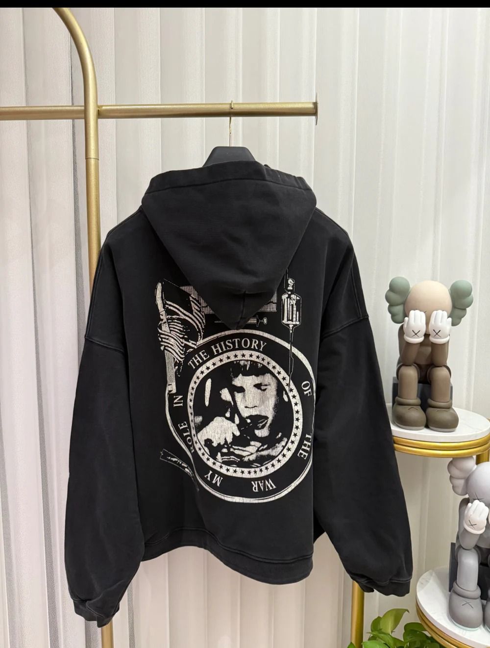 Kids Rich Dep graphic-print hoodie