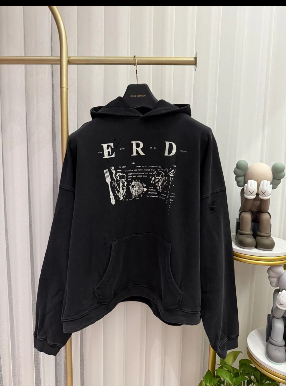 Kids Rich Dep graphic-print hoodie