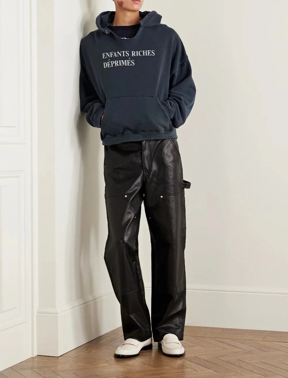 Kids Rich Dep graphic-print hoodie