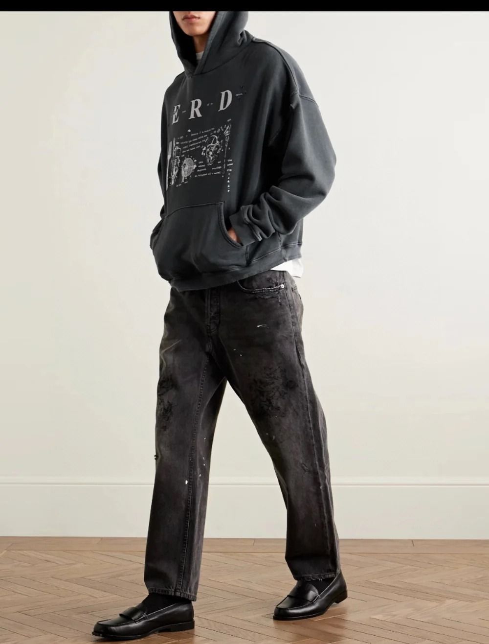 Kids Rich Dep graphic-print hoodie