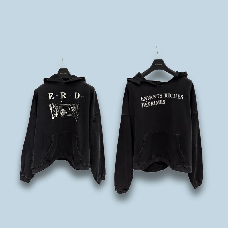 Kids Rich Dep graphic-print hoodie