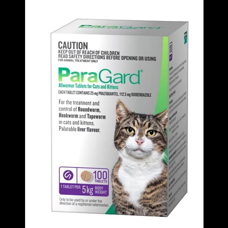 Paragard Allwormer Cat 0-5kg -  100 Tablet