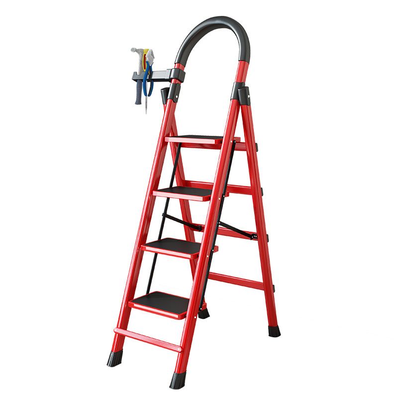 Heavy Duty Single Sided Ladder with Top Grip &amp; Tools Holder.