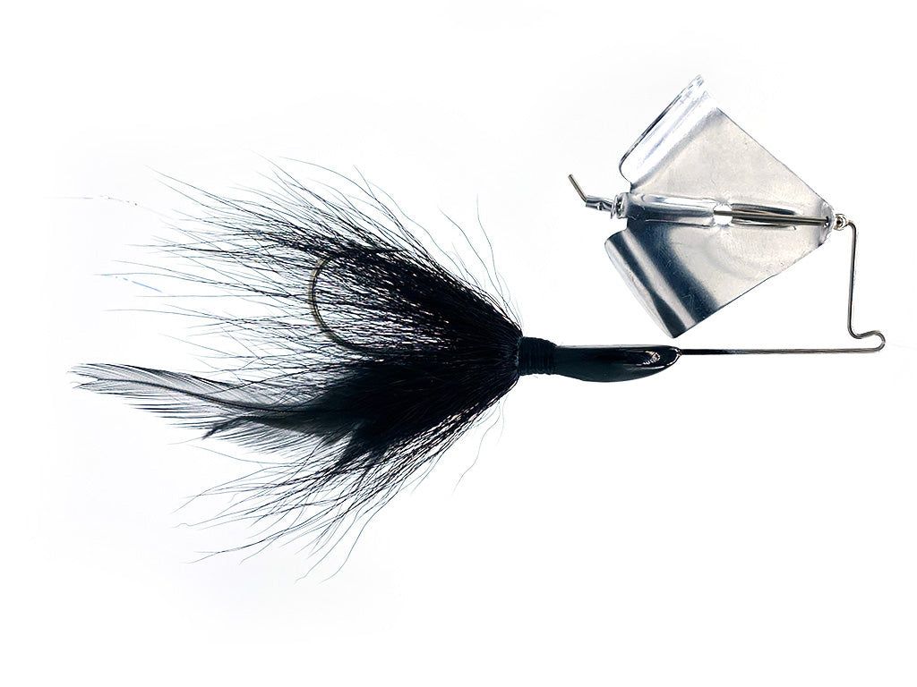 Big Daddy Baits Big Daddy's Hairy Buzzer 1/2oz Black/Silver Blade