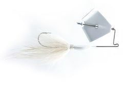 Big Daddy Baits Big Daddy's Hairy Buzzer 1/2oz White/White Blade