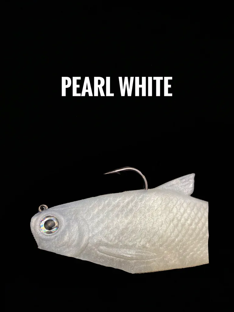 Bull Shad Bacca Burrito 6" Pearl White