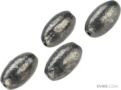 Bullet Weight Egg Sinker   1oz Unpainted 4pk