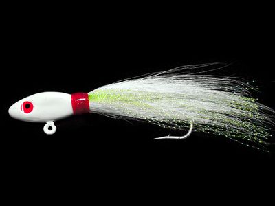 Capt. Mack Chipmunk Jig White/Chart.