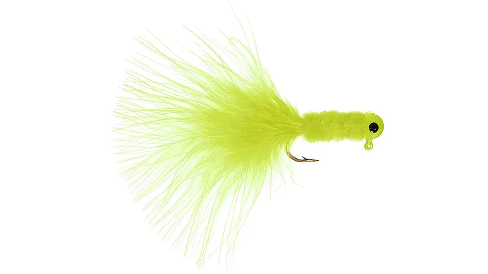 Danielson JGC132CCC Crappie Jig 1/32oz Chartreuse 3pk