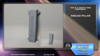 Deep Space Station - 4.5" Scale - Habitat Ring Angled Pillar