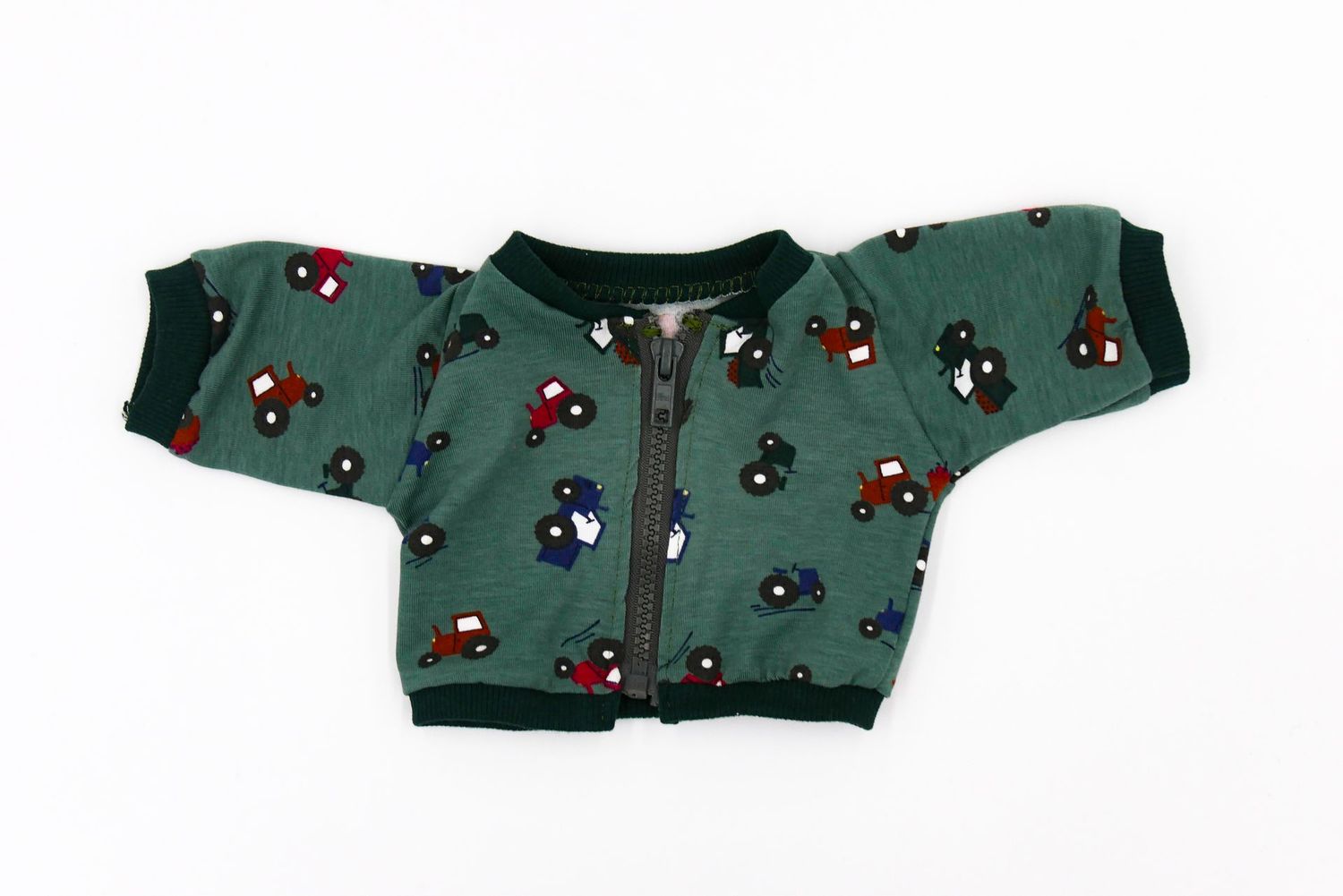 Puppen Jacke || grüne Traktoren || Jacke für Puppen zwischen 45 und 50 cm