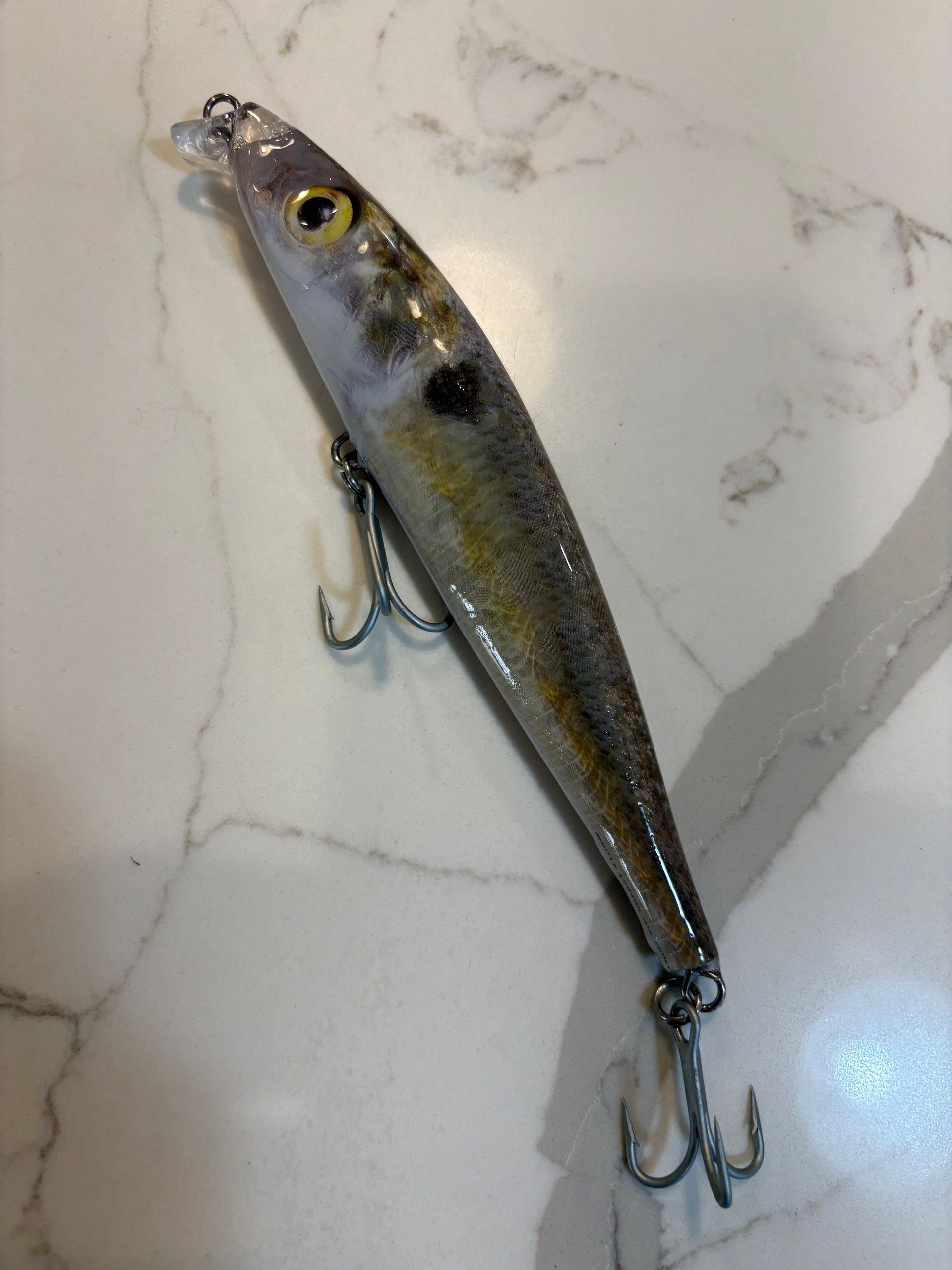 Natural Gizzard Shad Shallow Swimmer, 6.75 in, 1.6 oz, Best Seller.