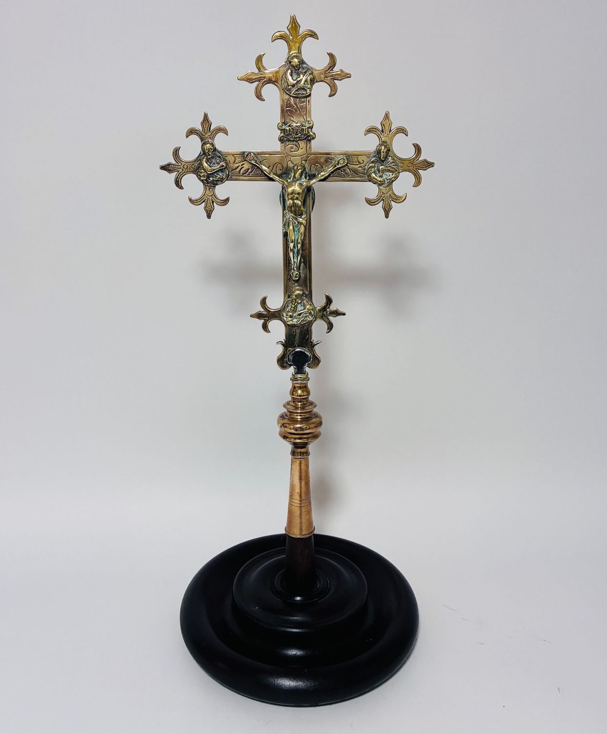 18th Century Brass Processional Cross