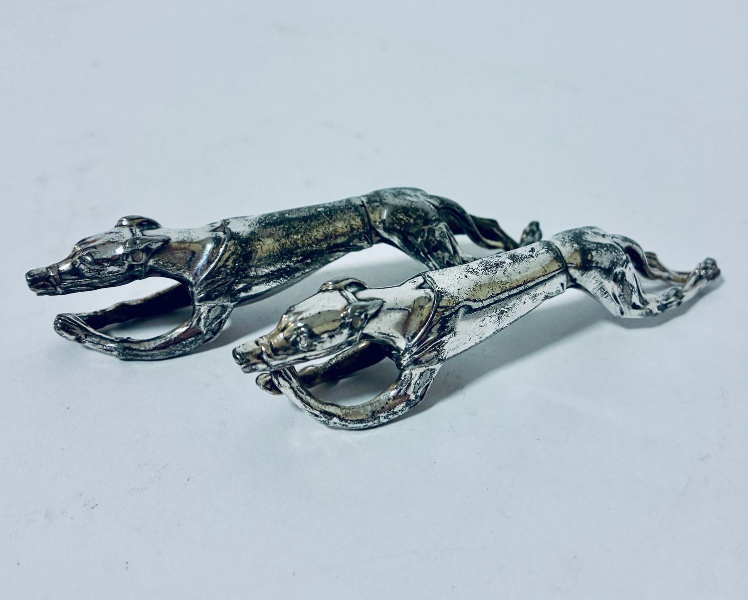 Pair of WMF Racing Greyhound Knife Rests