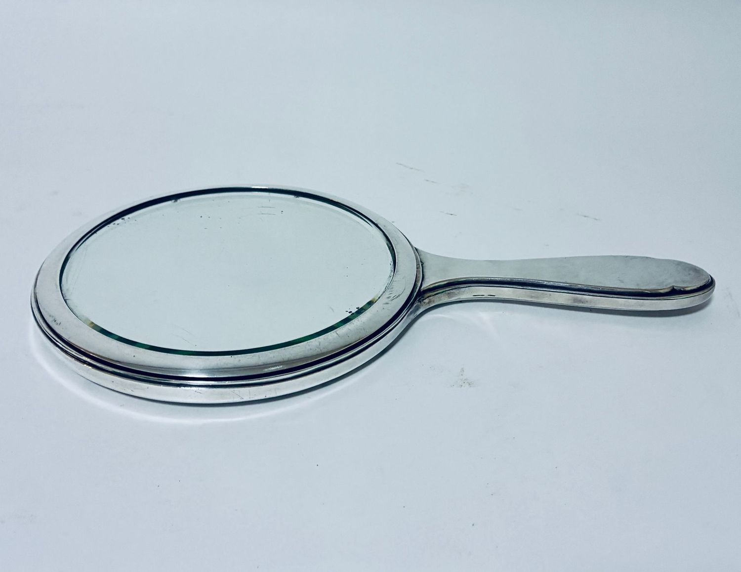 Antique Silver Hand Mirror