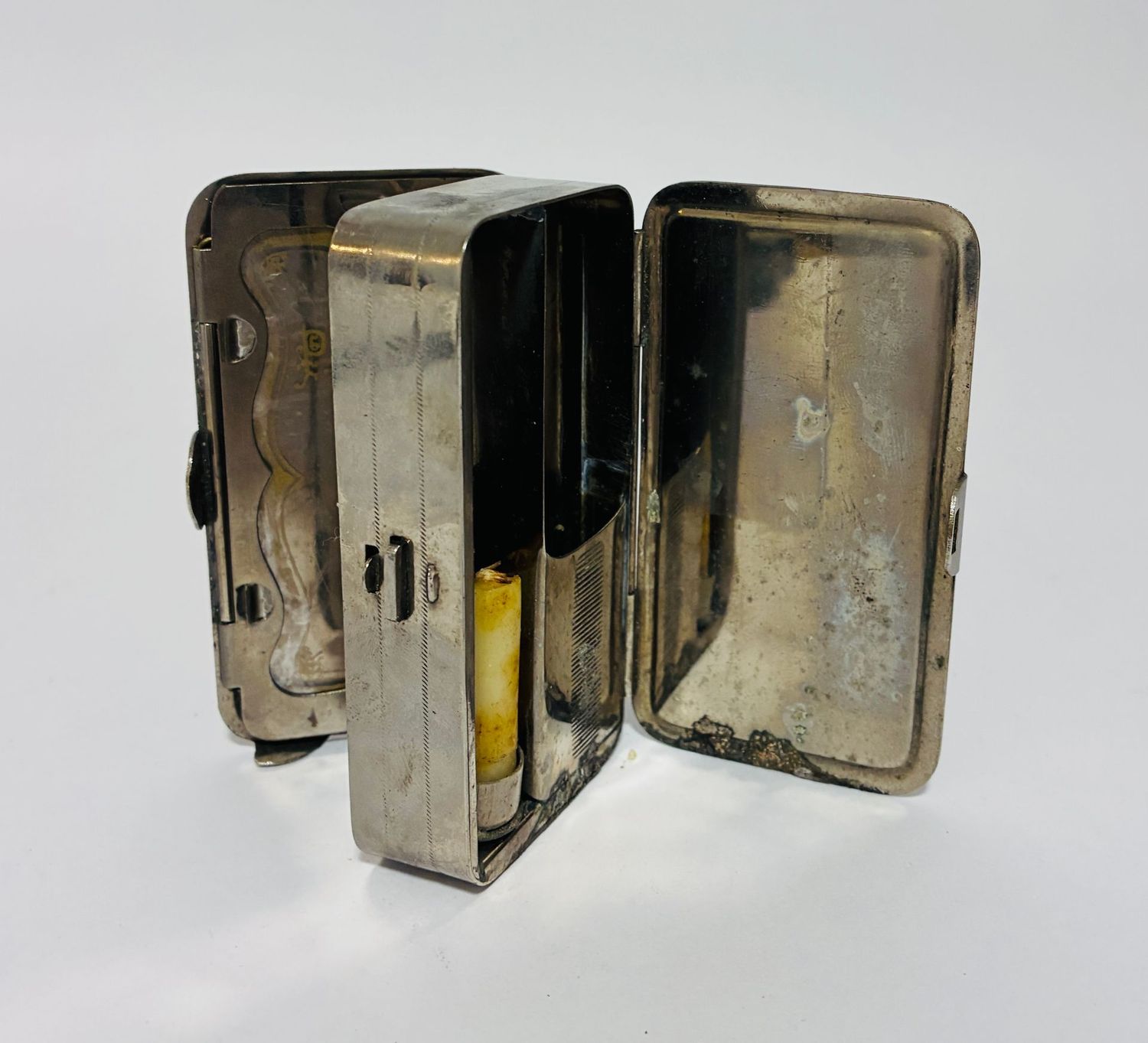 Antique Pocket Torch with Original Candle